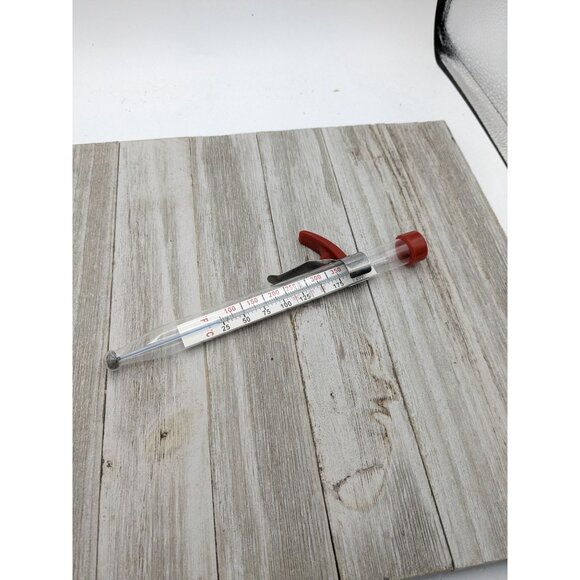 Vintage Good Cook Temp Candy Icing Deep Fat Kitchen Craft Thermometer W/ Cover - Picture 4 of 8